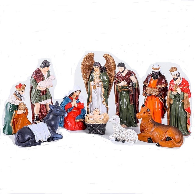 Lot de 6 figurines Au marché de Noël NOCH 15926 - HO : 1/87