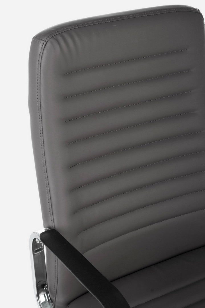 Fauteuil de bureau Derek blanc hauteur réglable 58x50x100h cm - 3