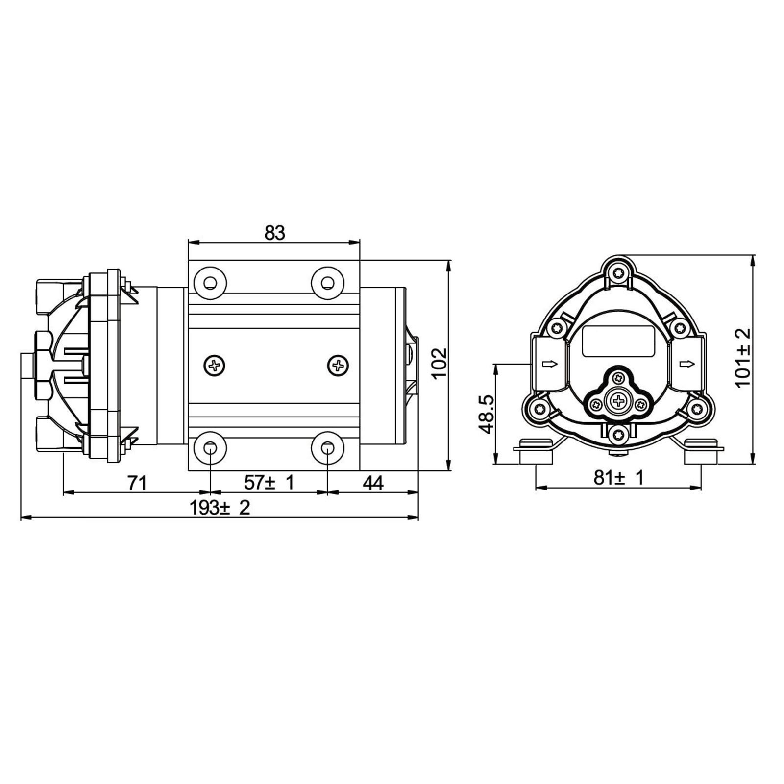 Naturewater bomba booster 50 GPD bomba de refuerzo para equipo ósmosis inversa - 7