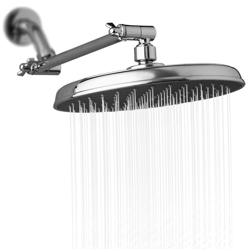 Signature Hardware Bras de douche contemporain 8 et bride