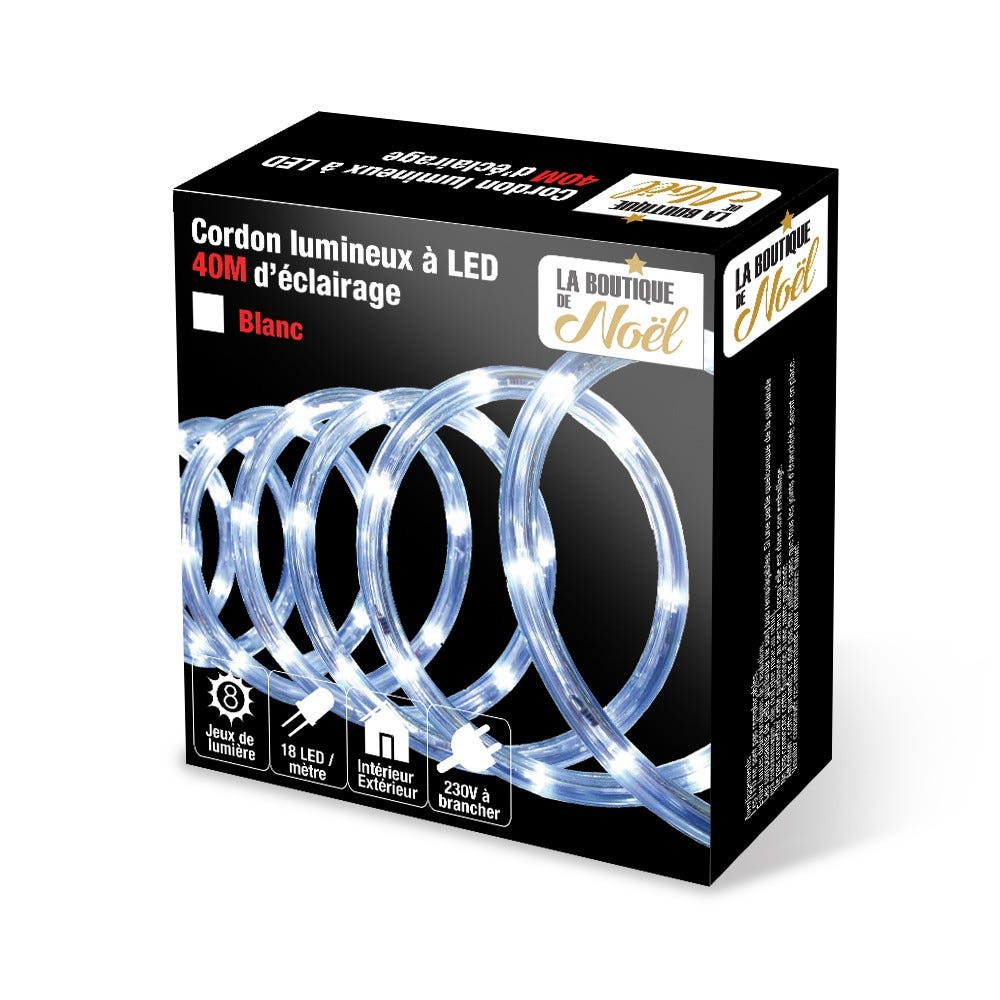 Cordon lumineux LED multicolore extérieure - 6, 10, 18 ou 40 mètres ...