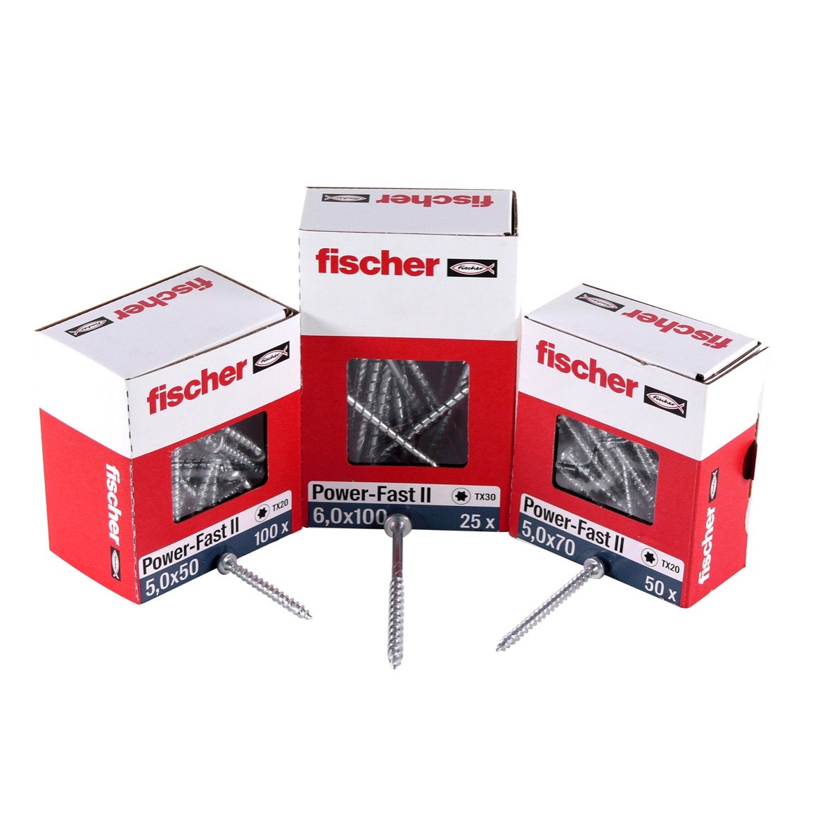 Vis Fast Fischer Vis pour panneaux de particules Power-Fast II FPF II 6.0x60 mm ...