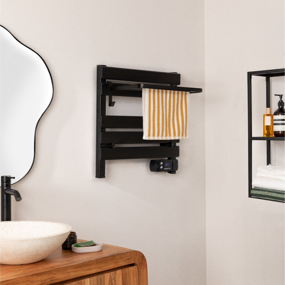 WARM TOWEL MINI - Elektryczny wieszak na ręczniki podłogowo-ścienny 150W