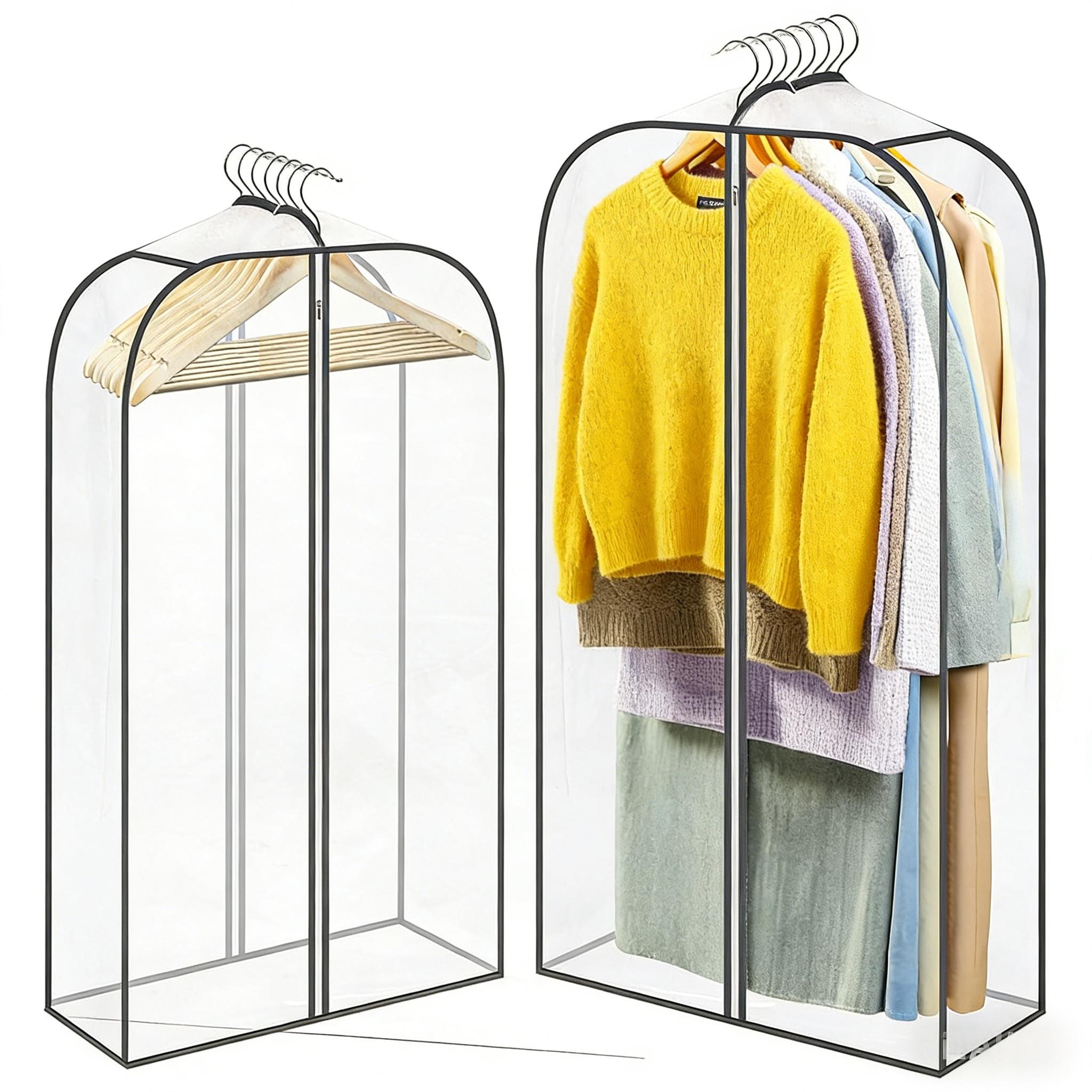 Copertura Antipolvere Per Appendiabiti Con Cerniera – Organizer Da 120x60x50 Cm Per Abiti, Cappotti E Giacche