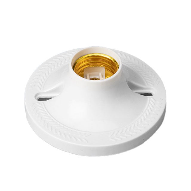 Lot de 2 douilles de plafond à visser E27, douilles de garage E27, douilles pour ampoules LED, douilles de plafonnier E27, taille moyenne - 4