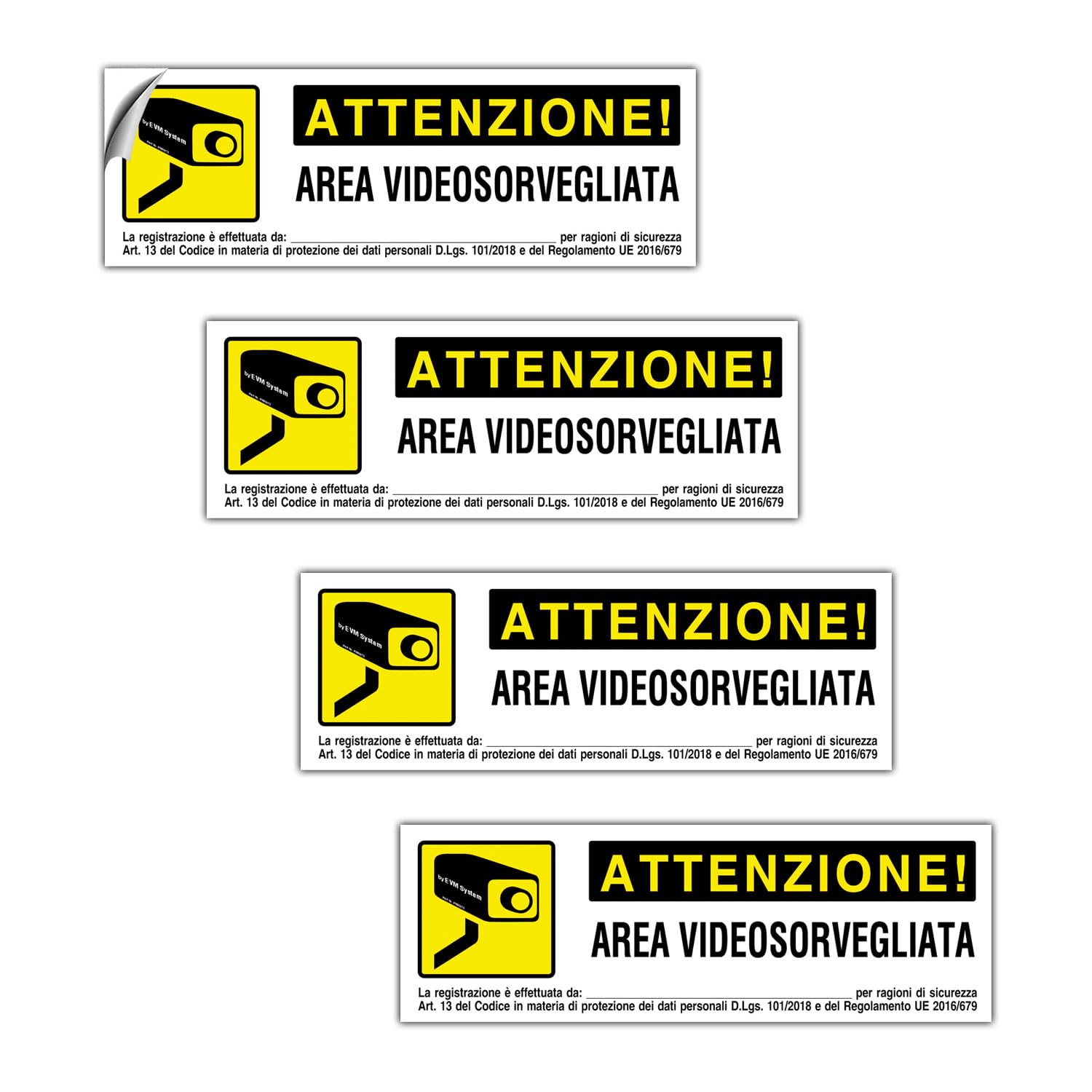 Cartello Video Sorveglianza Obbligatorio Cartelli Area Videosorvegliata – 3 Pezzi, Metallo, 15x15 Cm, Con Adesivo E Fori Avviso Sicurezza Per Esterno Cartello Video Sorveglianza Obbligatorio Cartelli Area Videosorvegliata – 3 Pezzi, Metallo, 15x15 Cm, Con Adesivo E Fori Avviso Sicurezza Per Esterno