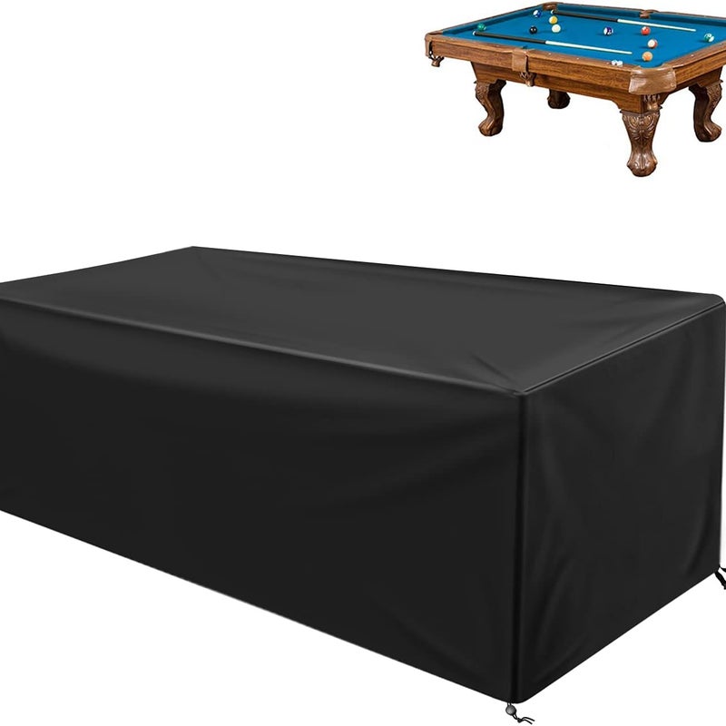 Pokrowiec na stół 7 stóp z pełną ochroną, wysokiej jakości tkanina Oxford 420D, wodoodporna i wiatroszczelna/odporna na promieniowanie UV/pyłoszczelna
