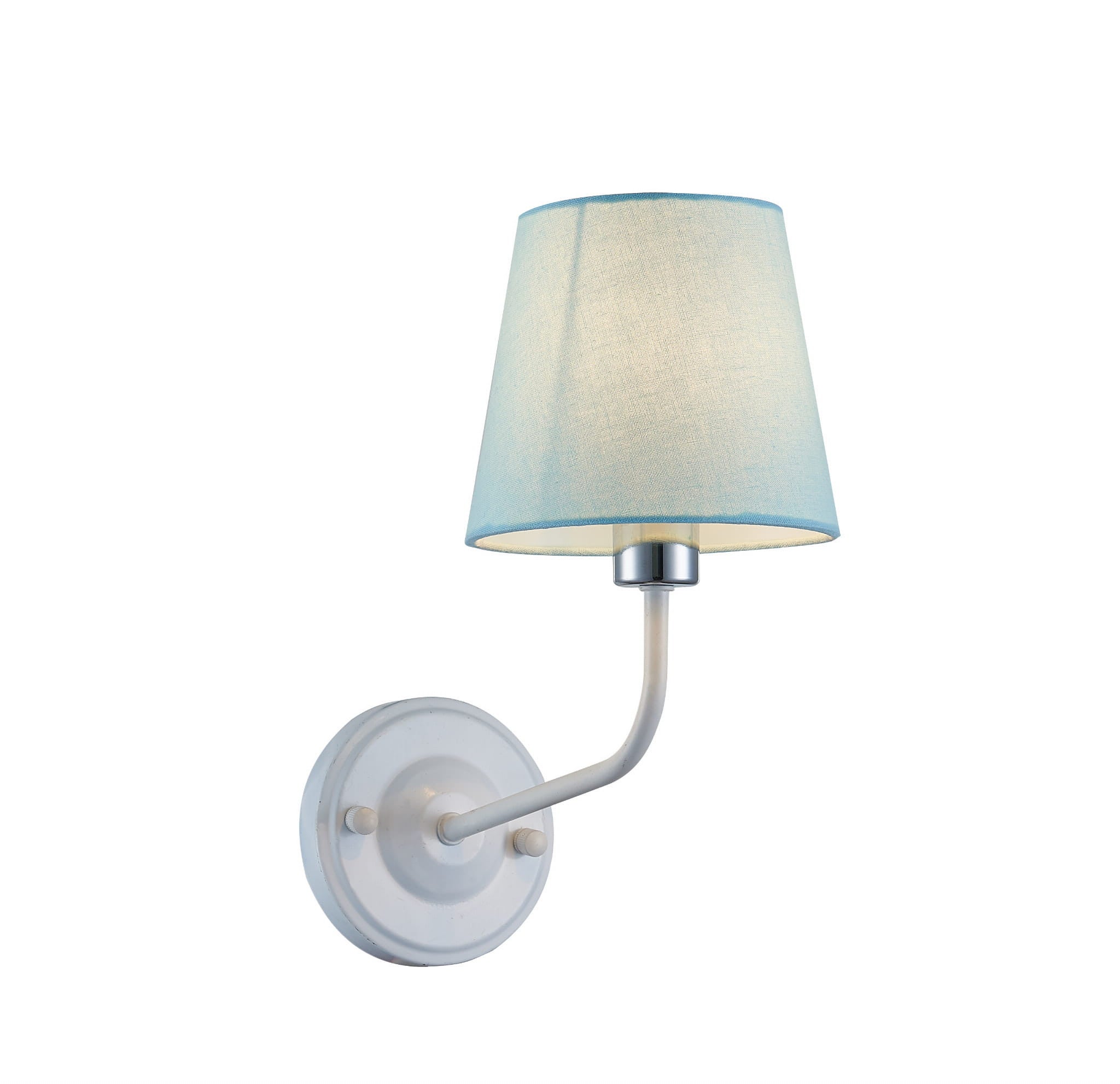 Kinkiet ścienny York niebiesko-biały 1xE14x60W wym: 33 x 15 x 25 cm tkanina IP20 Candellux