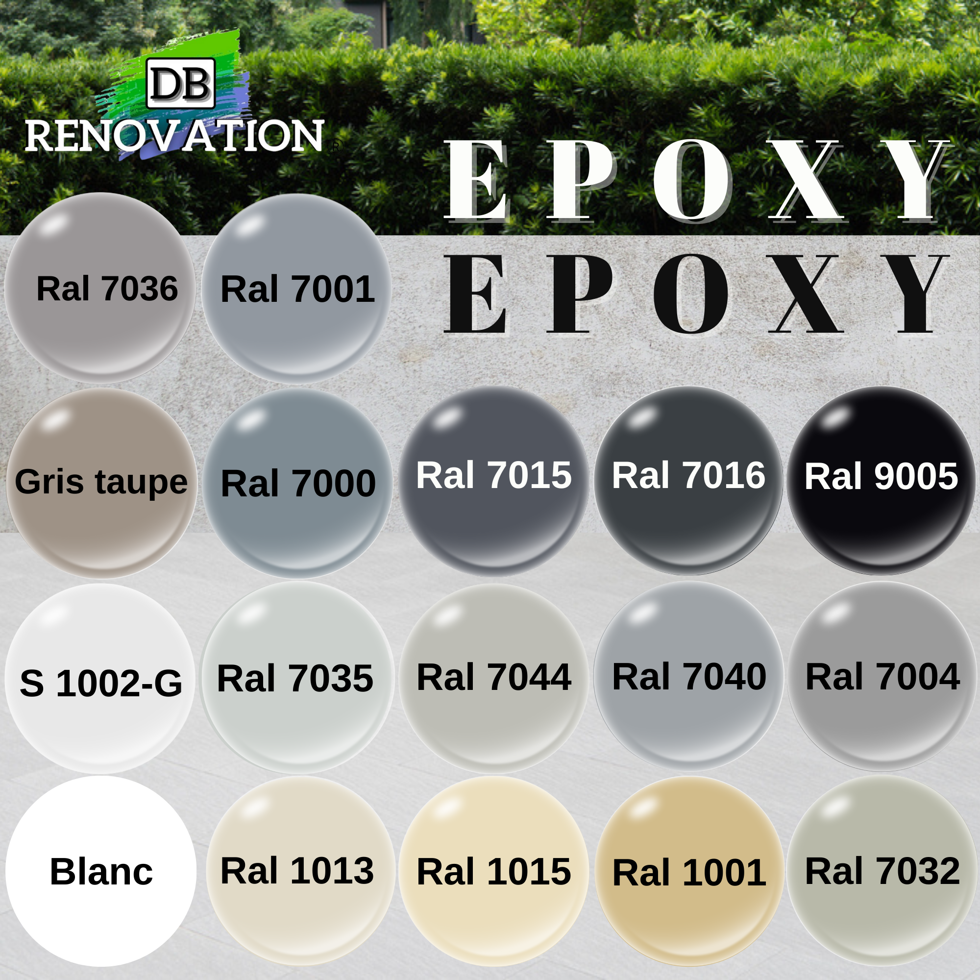 RESINE EPOXY Extérieur Terrasse Haute résistance - Gris 9KG (60 à 80m²) Prêt à l'emploi - Peinture sol béton DB-225 - 2