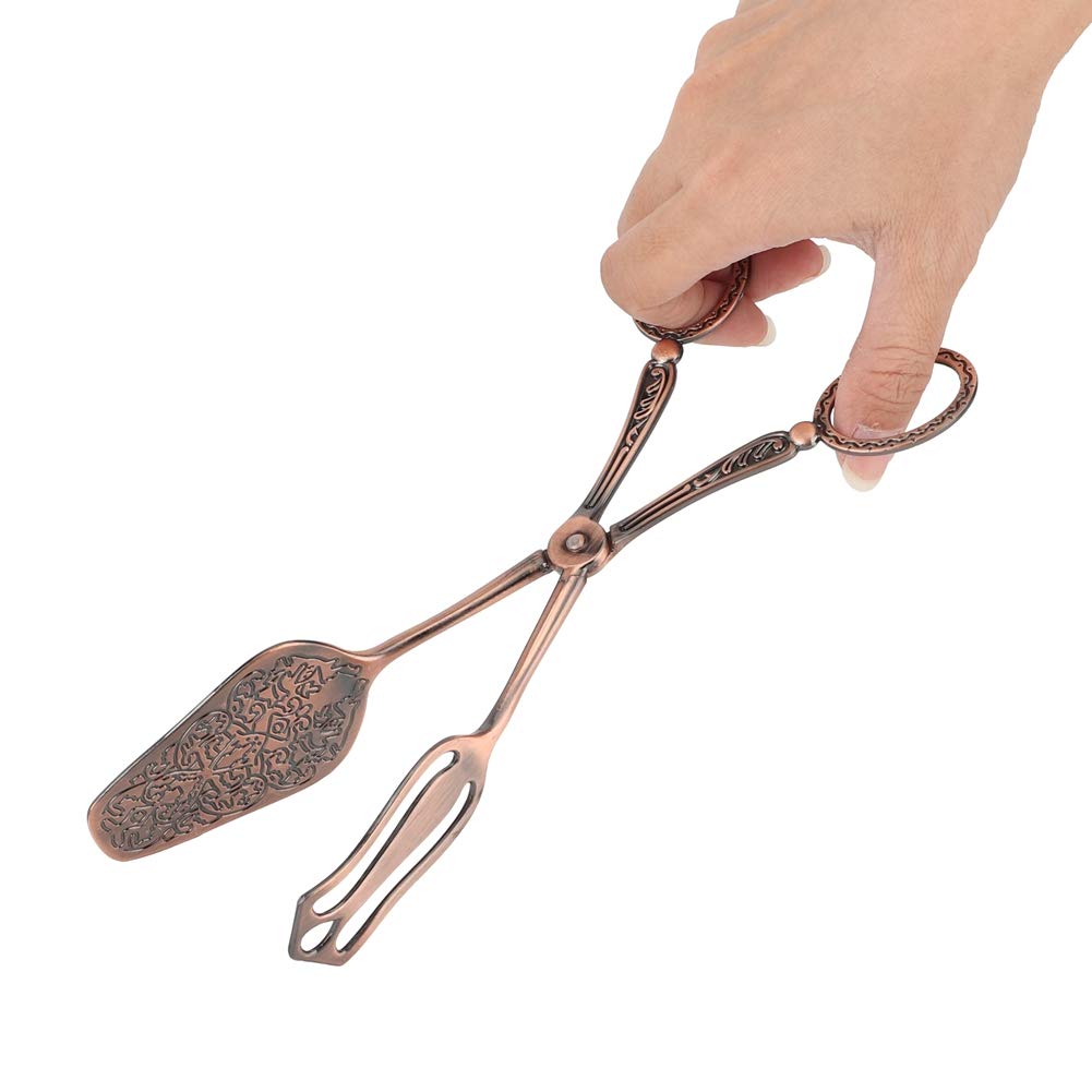 Pince à Pain Vintage En Alliage Zinc - Design Carré Argenté Pour Couper Gâteaux, Salades Et Légumes