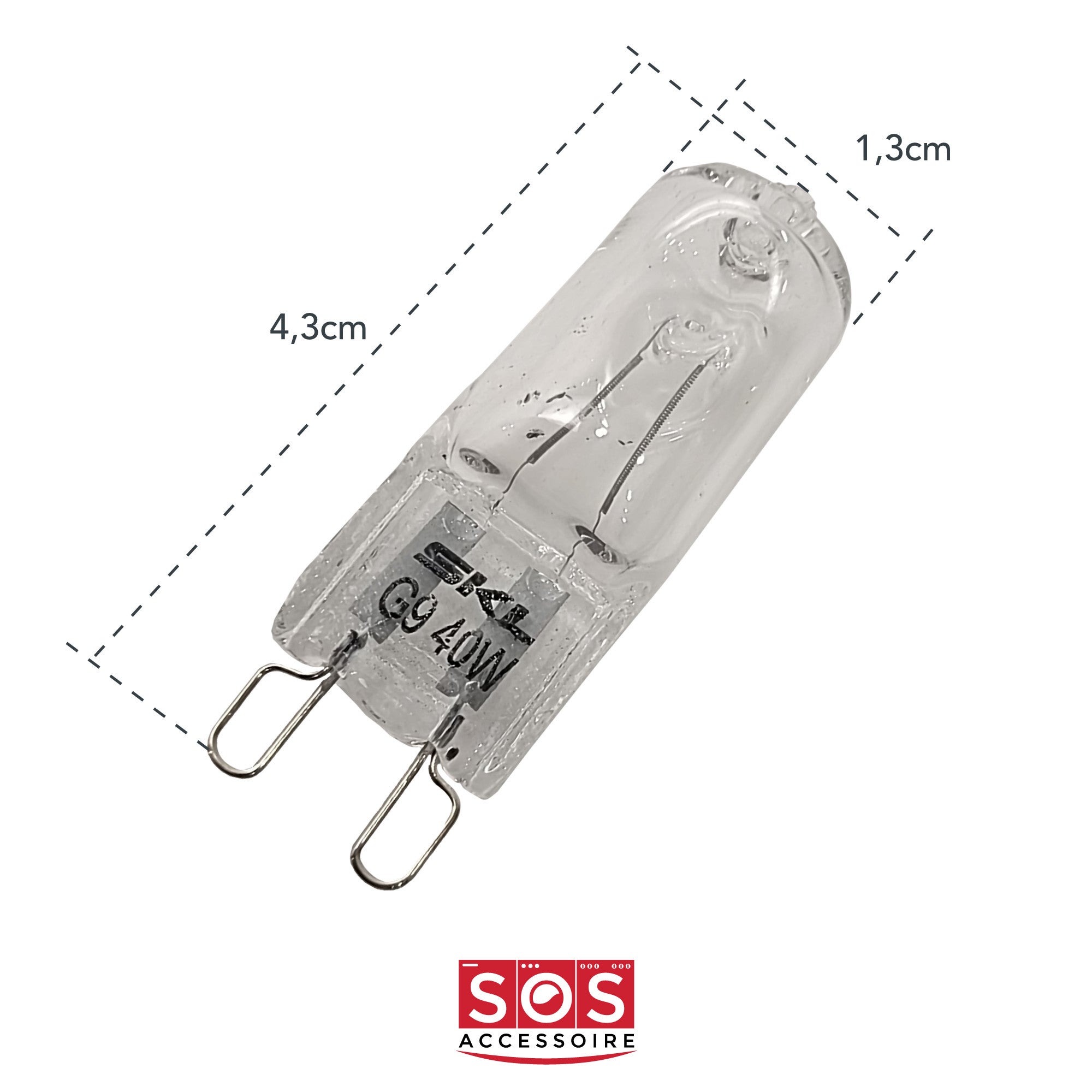 AMPOULE HALOGÈNE 40W POUR FOUR ELECTROLUX 8085641028 - 2
