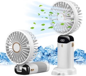 Mini Ventilateur Portatif USB 5 Vitesses Avec Pulvérisation - Ventilateur De Poche Et De Bureau