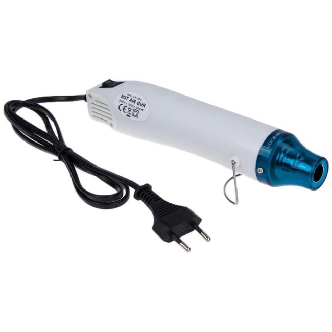 Pistolet na gorące powietrze 300 W – lutowanie bezkontaktowe – szybkie nagrzewanie do 200°C – wtyczka EU – losowo
