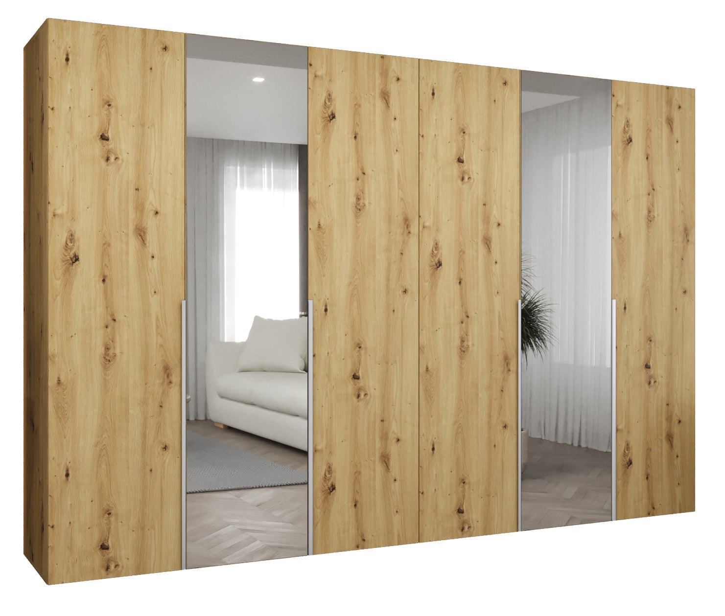 Szafa uchylna otwierana Alicante 2 300 x 52 x 202 cm artisan + u. kaszmir Abiks Meble