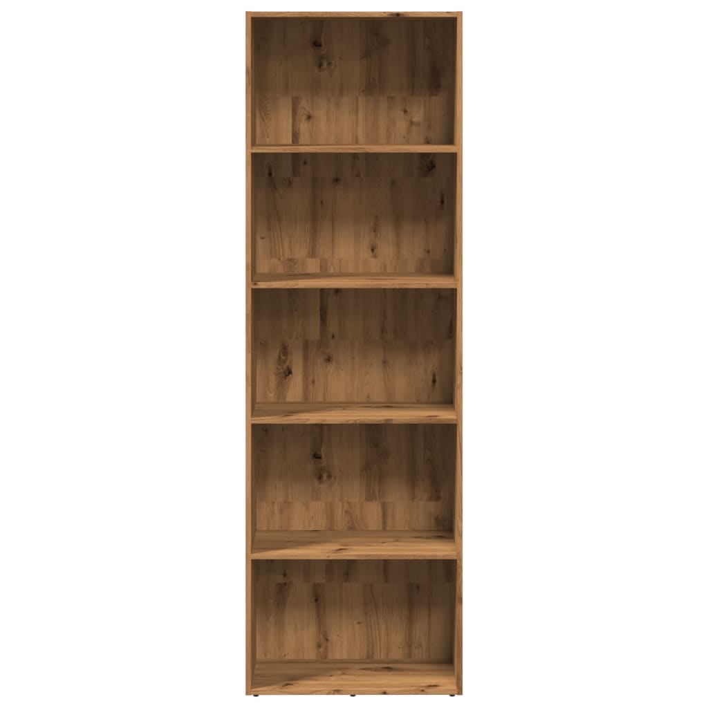 Bibliothèque pour Séjour en Bois Marron H. 30 x l. 60 x P. 30 cm - 3