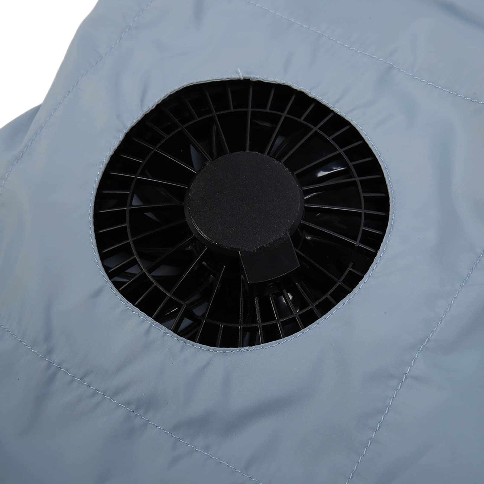 Gilet rafraîchissant d'été avec 2 ventilateurs, vêtements climatisés alimentés par batterie, vêtements climatisés microporeux réglables à 3 niveaux po - 8
