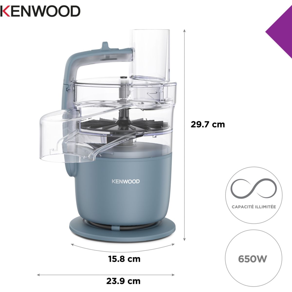 Robot multifonction KENWOOD Multipro Go FDP22.140GY - 4