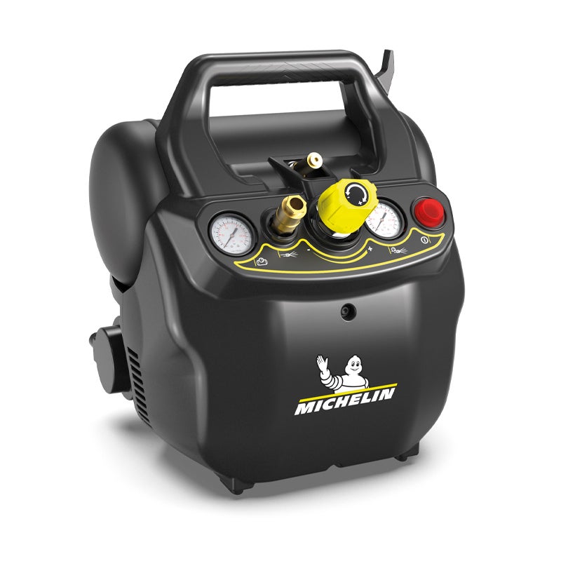 Compresor Michelin MX Pop Air 6-1.5, monofazat, fără ulei, 1.5 CP, 180 l/min, rezervor 6 L