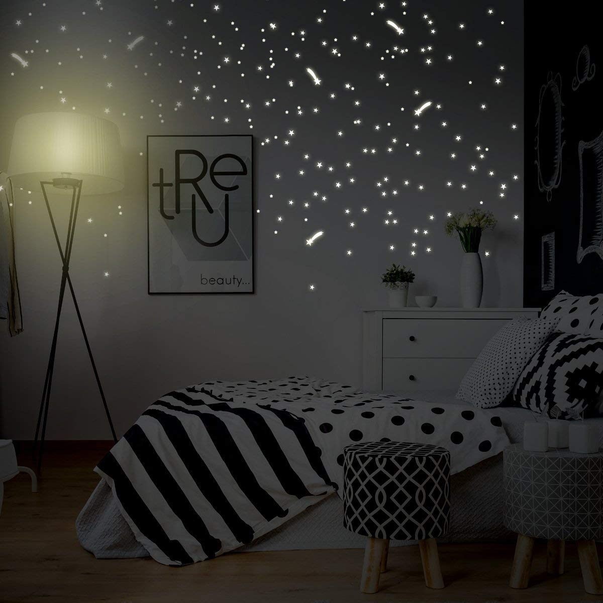 Adesivi Da Parete Fosforescenti - 407 Pezzi Rimovibili, Stelle E Punti Luminosi Per Soffitto E Camera Dei Bambini - 5
