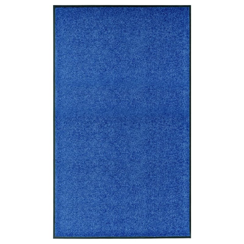 Wycieraczka z możliwością prania, niebieska, 90 x 150 cm vidaXL