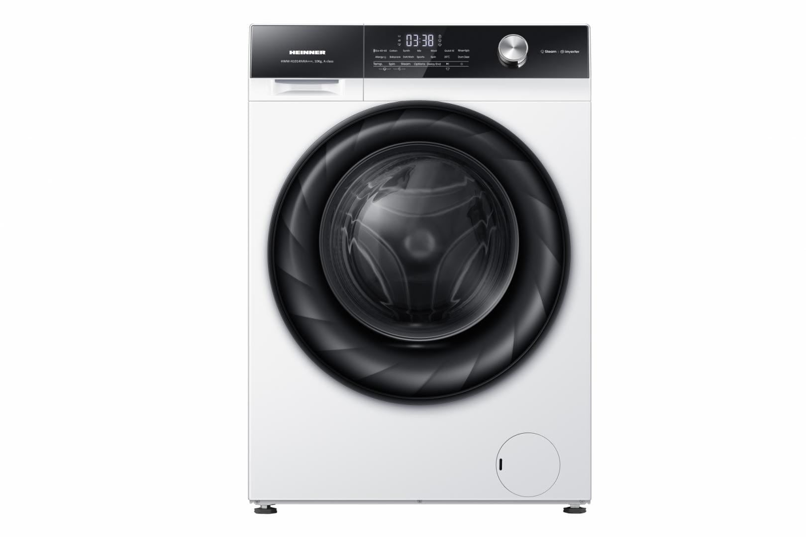 Masina de spalat rufe Heinner HWM-H1014IVKA+++ | 10kg, 1400RPM, Clasa A, Inverter, Alb, 60x61x85cm