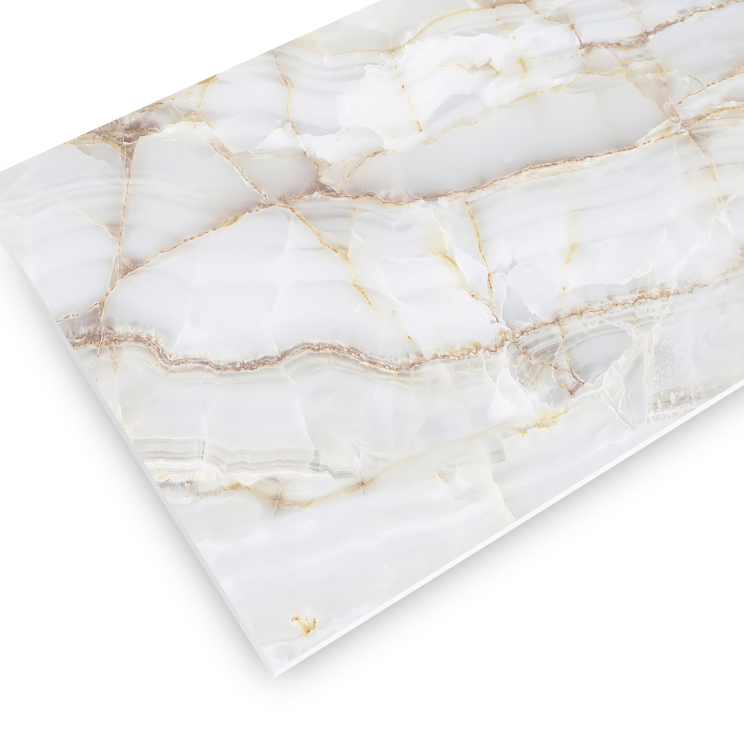 Crédences adhésive effet marbre blanc PVC 3mm 30x70cm - 2