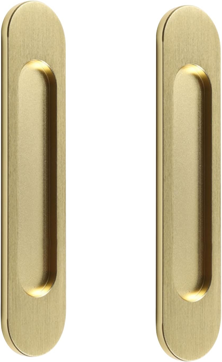 15 cm złote samoprzylepne owalne uchwyty, aluminiowa klamka do drzwi przesuwnych, do drzwi przesuwnych stodołowych, okien