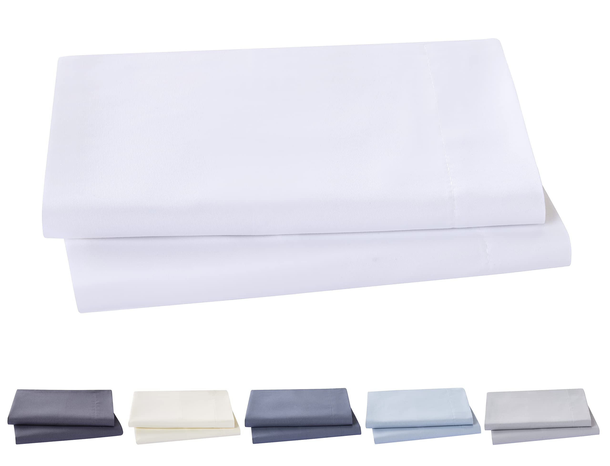 Juego de 2 Fundas de Almohada 70X40 Microfibra Cepillada Blanco TODOCAMA - 2