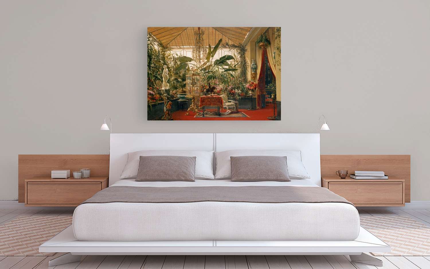 Peinture, impression sur toile - Charles Giraud, Véranda de la Princesse Mathilde - 80x60 cm - 3