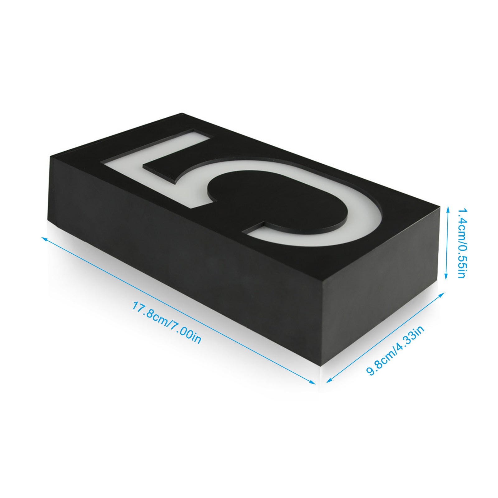 Solar House Number Light LED Illuminato Indirizzo Plaque per Case ...