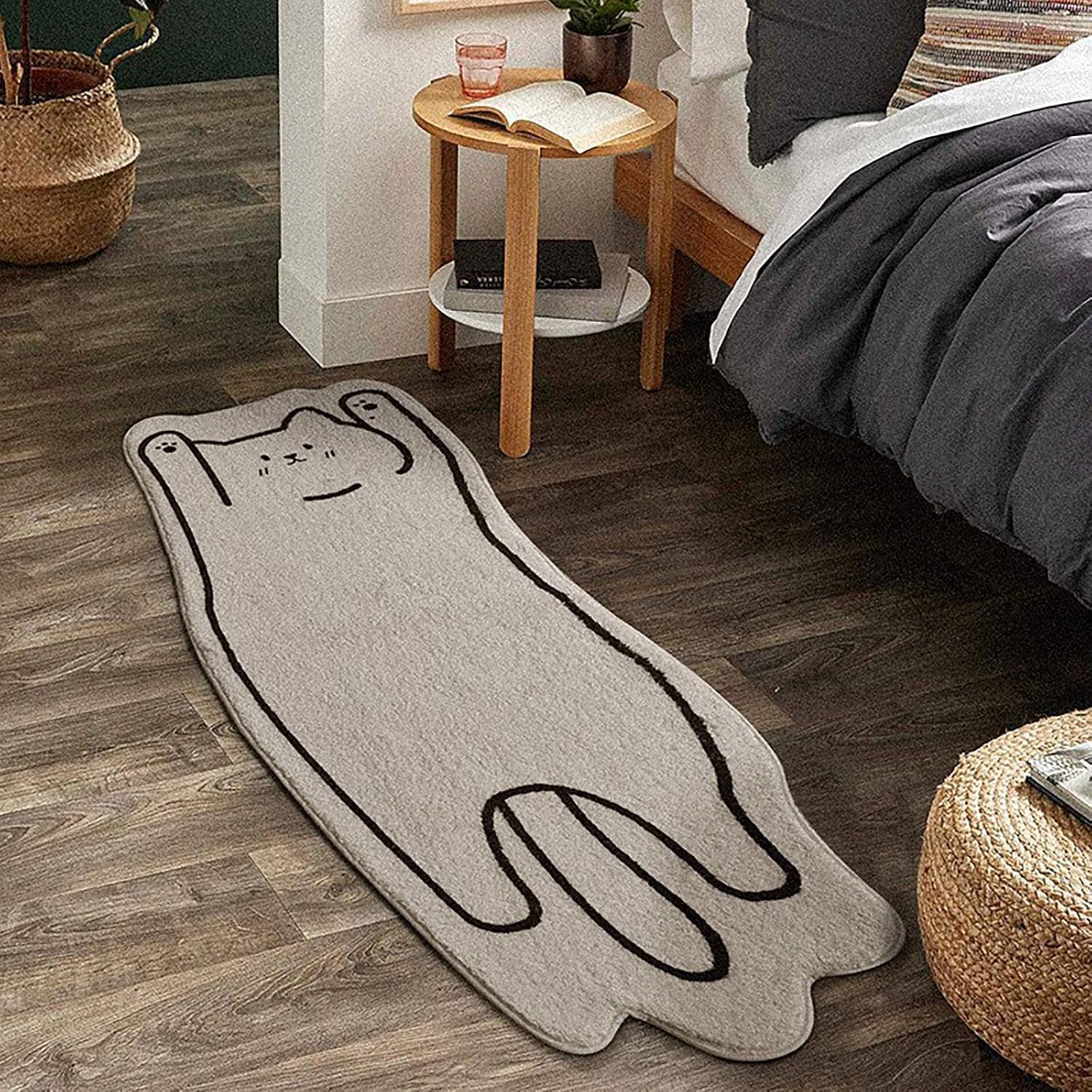 Tapis de chambre, tapis lavable en forme d'animal de compagnie, tapis de dessin animé mignon, tapis décoratif de chambre 40*120cm - 3