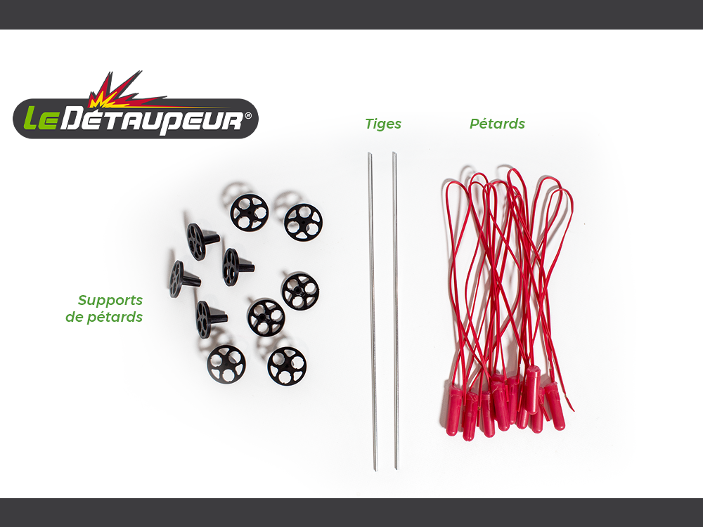 DETAUPEUR - Kit Piège Anti Campagnols - 10 Pétards Inclus - Armement En Toute Sécurité - Fonctionne Uniquement avec Le Kit Complet Valisette KITCAMPE - 2