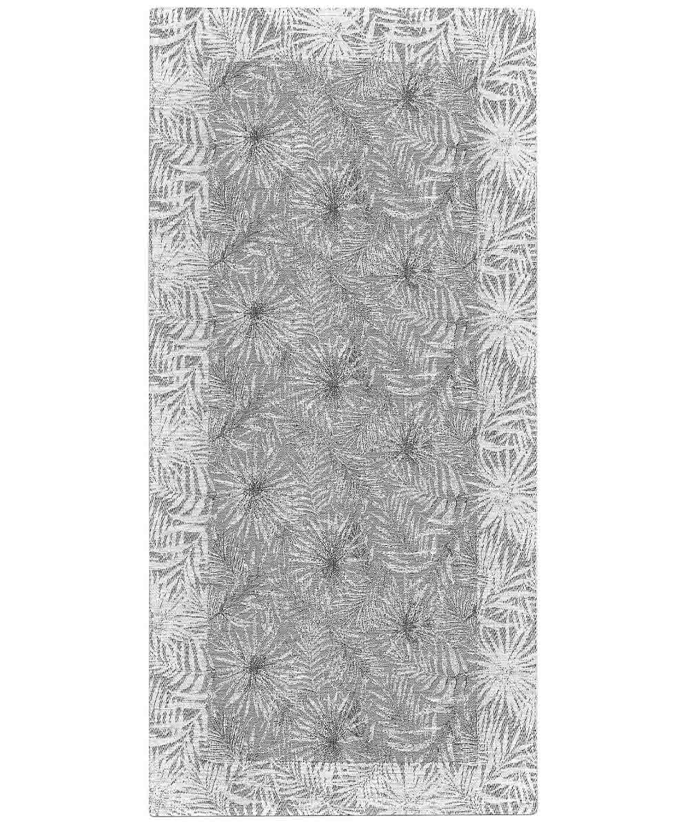 MALAYSIA Dywan welurowy antypoślizgowy 55x140 cm SZARY PERŁOWY | GalleriaFarah1970