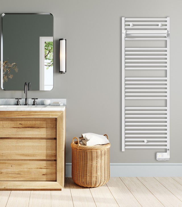 Sèche-serviettes Corsaire 2 étroit 300W blanc brillant - THERMOR - 473302 - 4