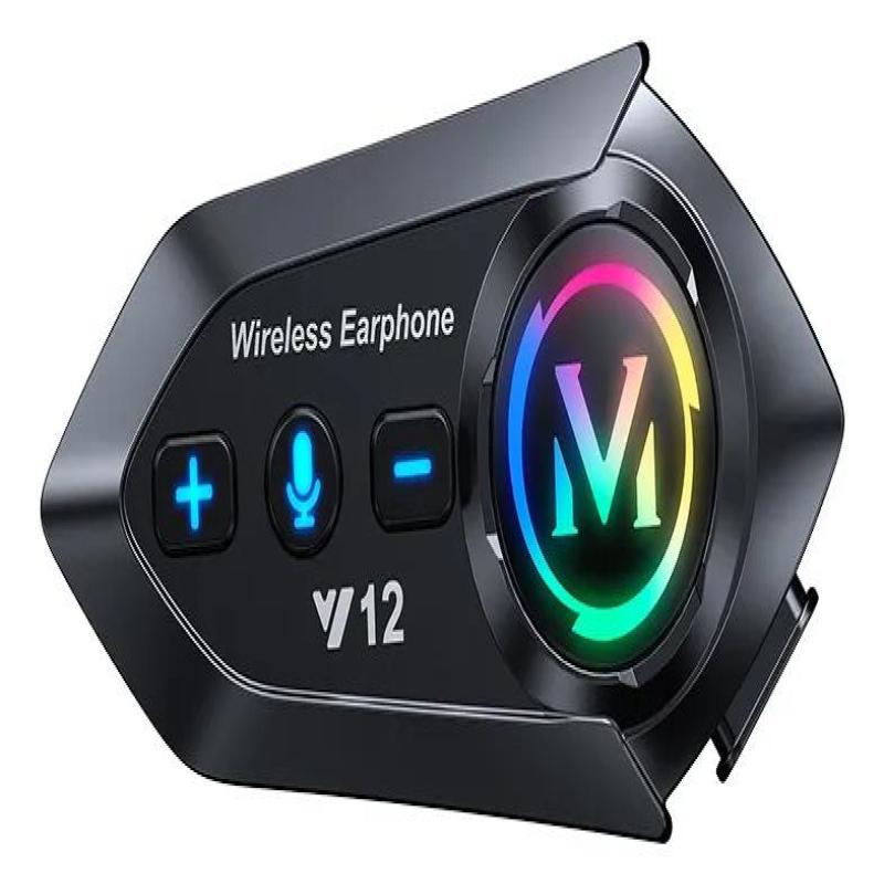 Intercom Bluetooth Y12 pour casque moto, communication sans fil | Leroy ...