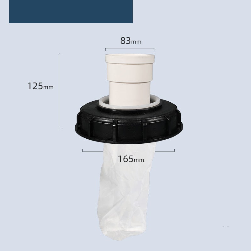 Filtre en nylon IBC 165 mm avec filtre de remplacement, filtre de couverture IBC, accessoires de réservoir IBC, adapté au réservoir d'eau de pluie IBC - 3