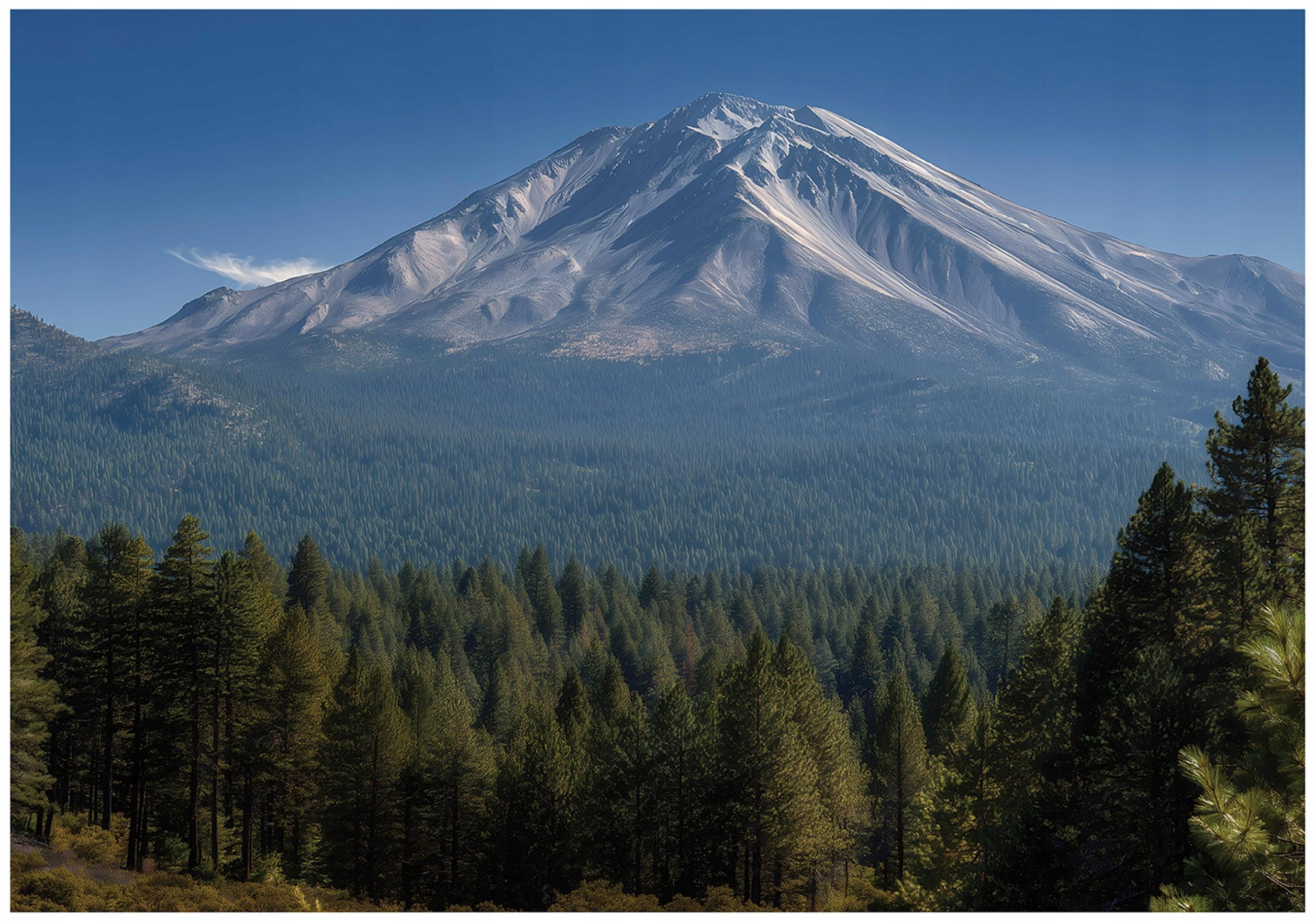 Fototapeta Góry Krajobraz Las Drzewa Natura 250x175 cm Tapeta Do Sypialni Salonu Kuchni Na Flizelinie