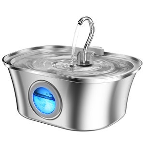 Fontanella Per Gatti Acciaio: 2.2L Fontana Per Gatti - Autom - Foto 4