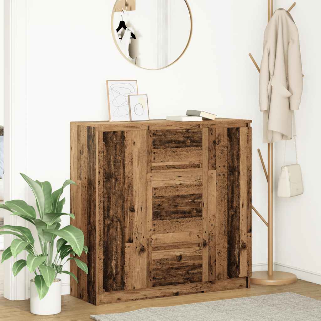 vidaXL Credenza con Cassetti Grigio Sonoma 100,5x35x98,5 cm Truciolato