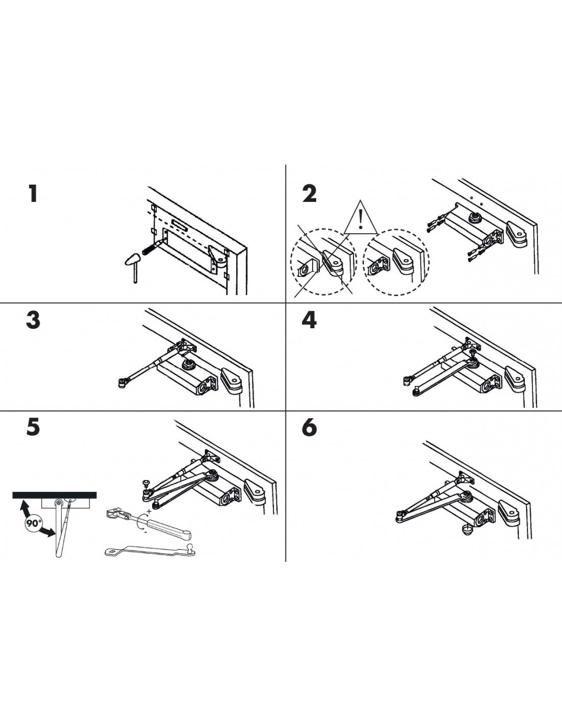 THIRARD - Ferme-porte automatique hydraulique force 3, argent - THIRARD - 4