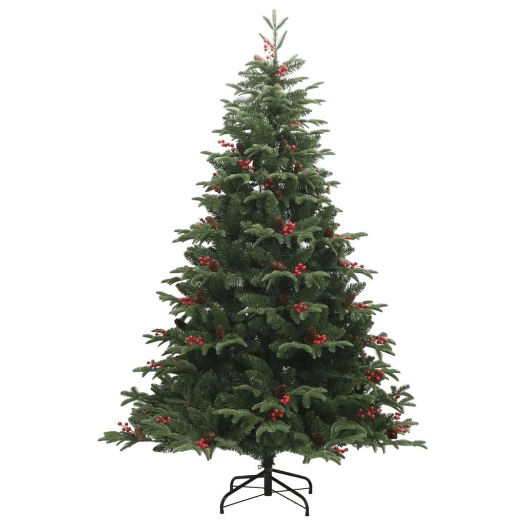 Rami Con Bacche E Pigne Plettri Natalizi In Pino Artificiale Con Bacche - Confezione Da 30, Altezza 15 Cm, Per Decorazioni Fai Da Te, Alberi E Ghirlande | Con Pigne, Neve Finta