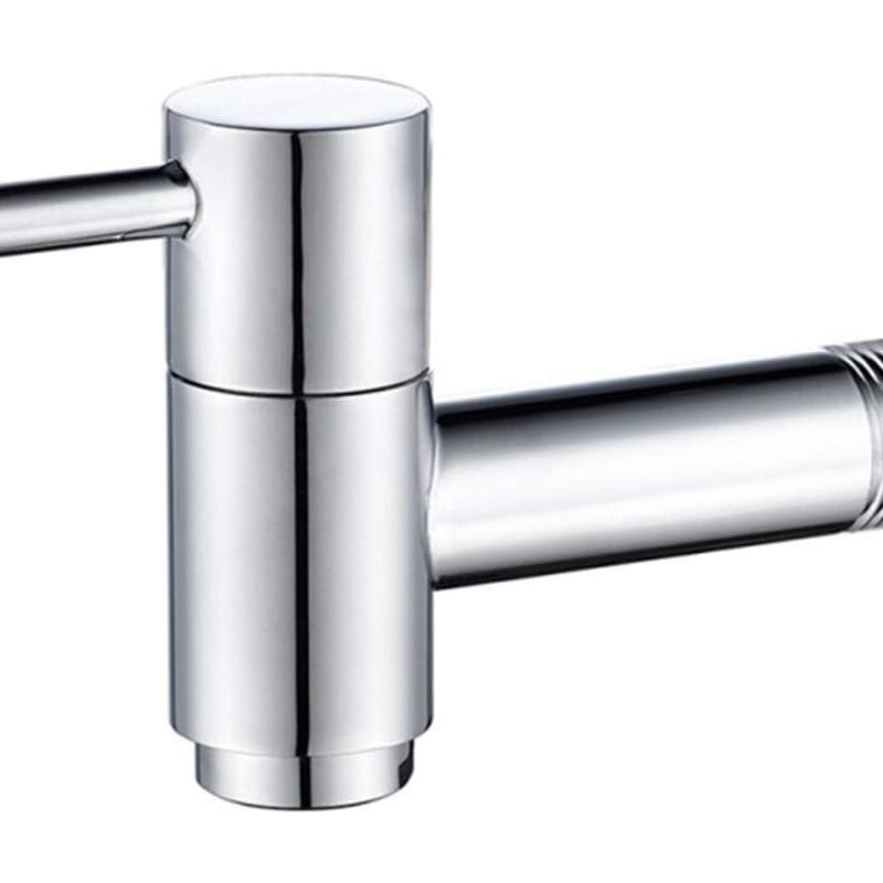 Kran ścienny z zimną wodą do łazienki, ogrodu, mopa, basenu i pralki; chrom