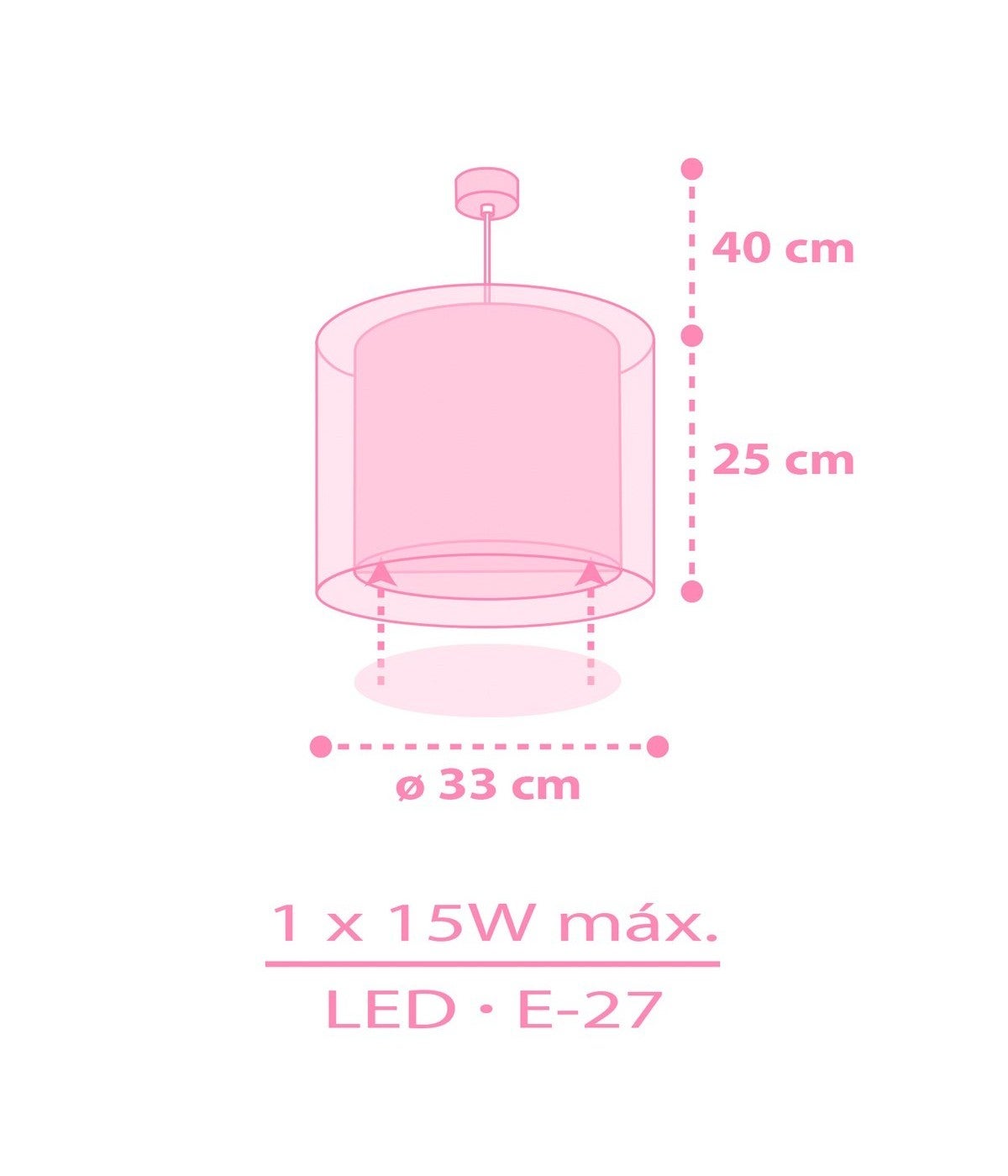 Lampa sufitowa Unicorns - Jednorożce dla dzieci - 5