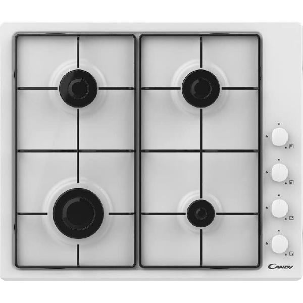 Candy Placa De Gas Empotrada Idea Chw6lww De 4 Quemadores En Color Blanco , Leroy Merlin