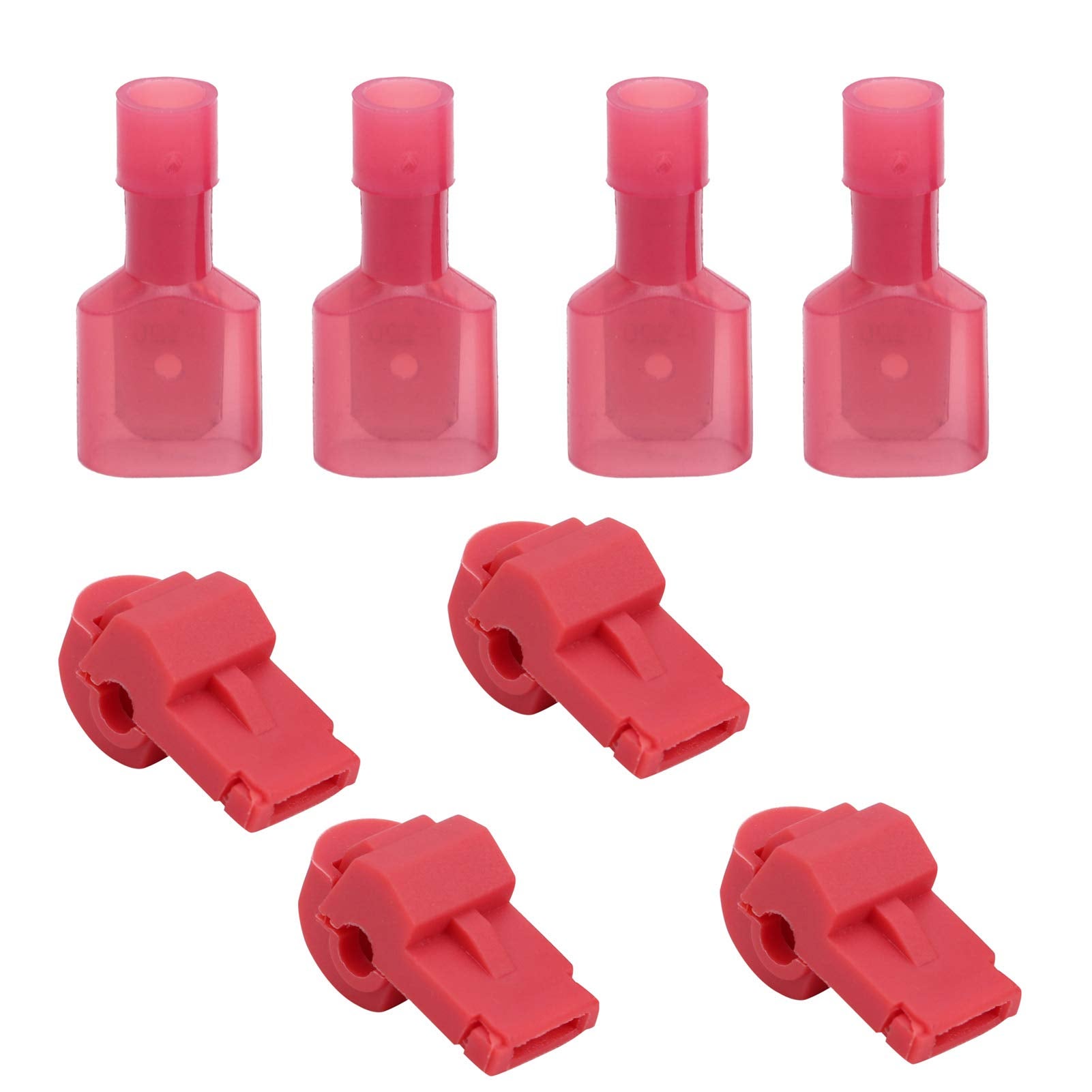 120 paia TTap Quick Splice Wire Terminali Elettrici Connettori Assortimento Kit (Rosso) - 4