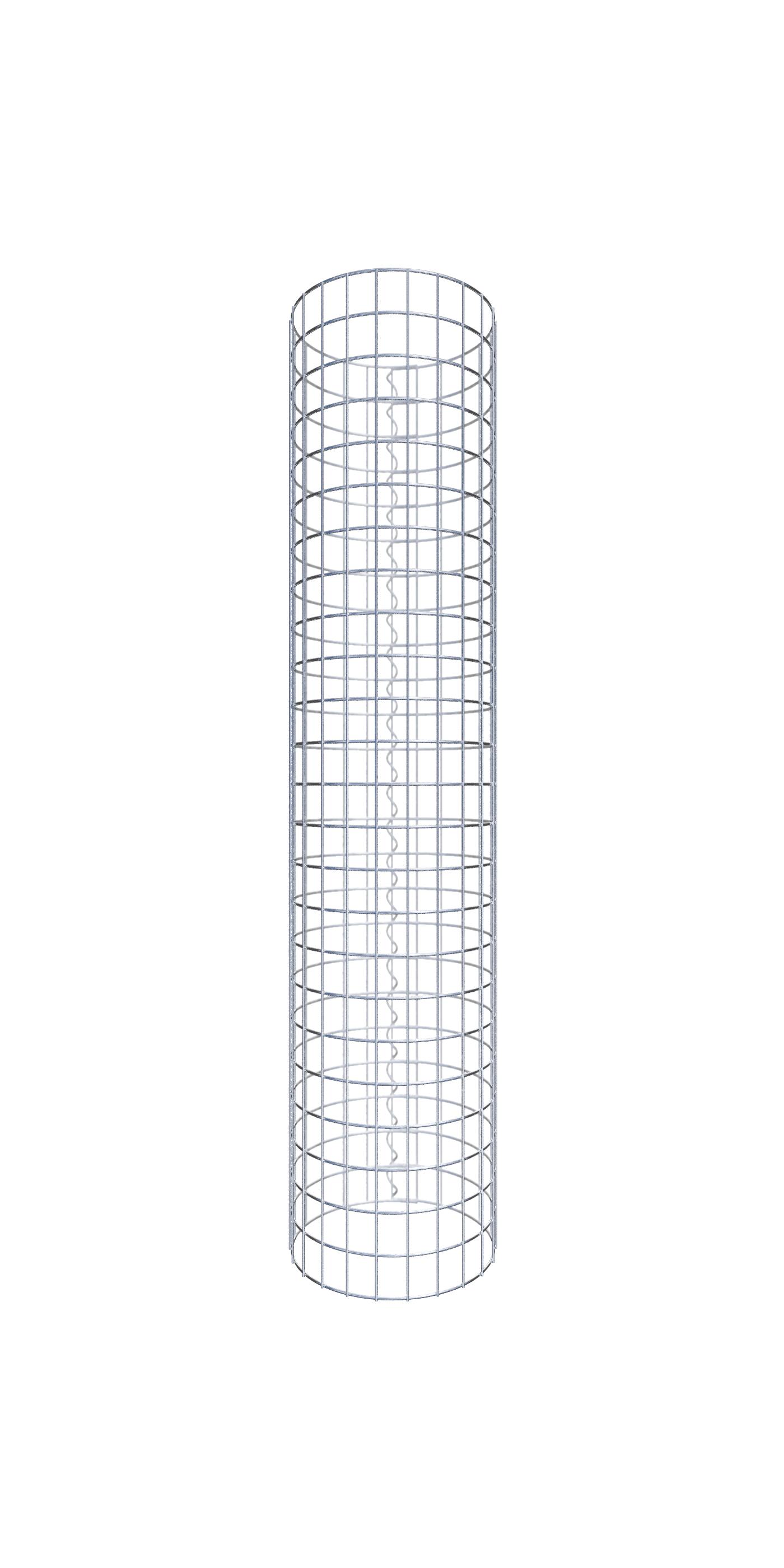 Kolumna gabionowa średnica 37 cm MW 5 x 5 cm okrągła - wysokość: 120 cm
