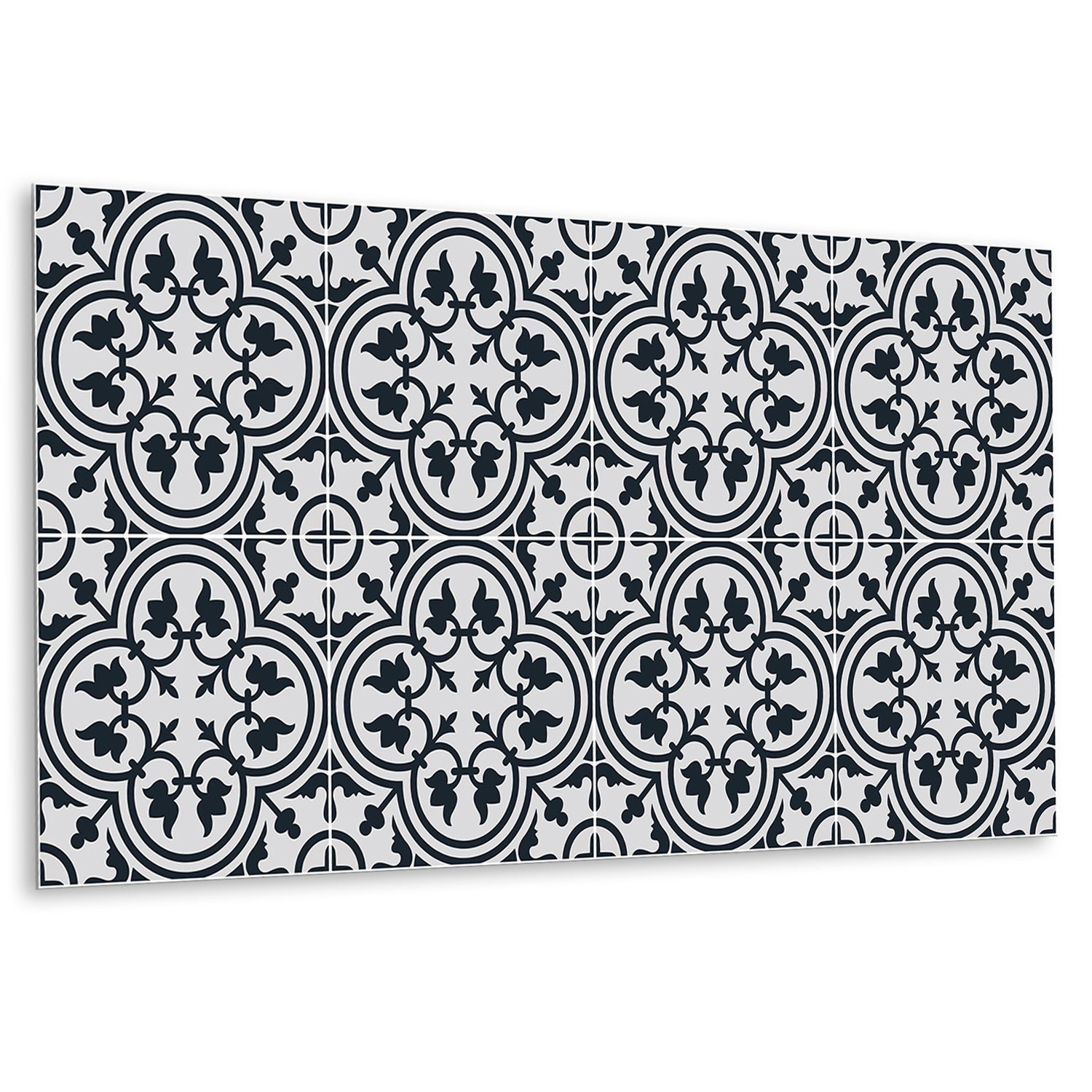 Panel ścienny winylowy samoprzylepny, ochronny PVC – Wzór roślinny, 100x50 cm – 1 szt. – TULUP