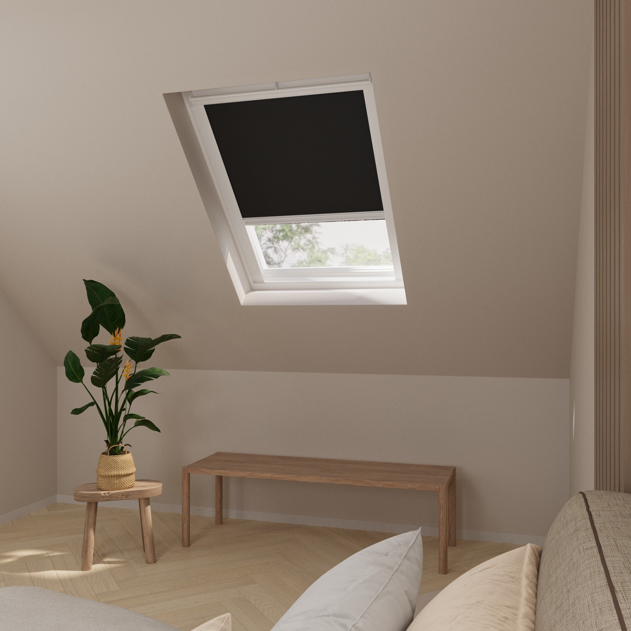 Store de fenêtre de toit - Occultant - Noir - compatible avec Velux: CK01 - 4