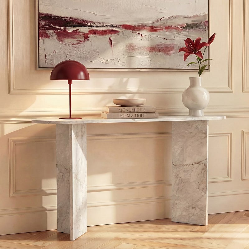 Konsola - Efekt białego marmuru - TOPANIA