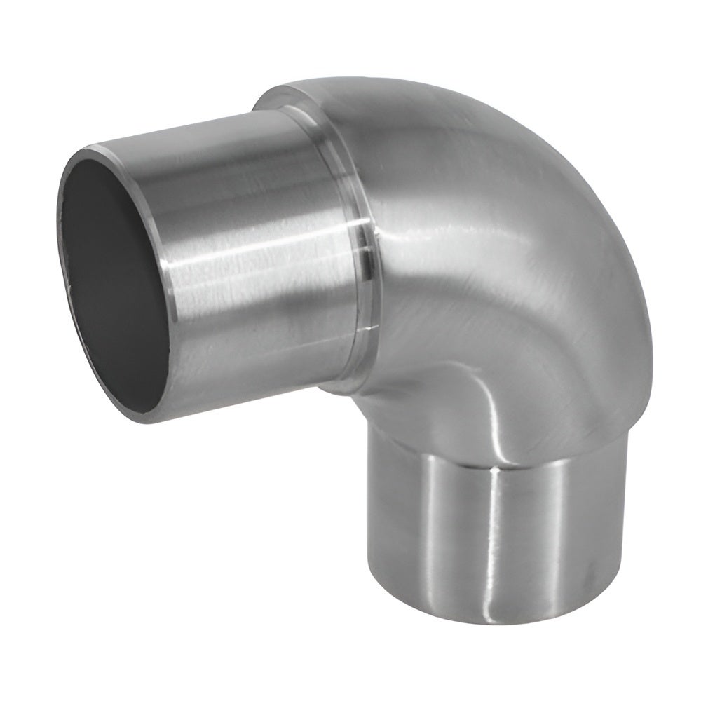 2 x Raccord 90° arrondi pour tube Ø42,4 x 2 mm - Inox 316 - 2